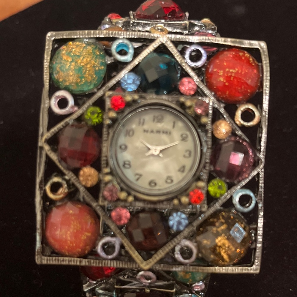 NARMI Rhinestone Cuff Watch